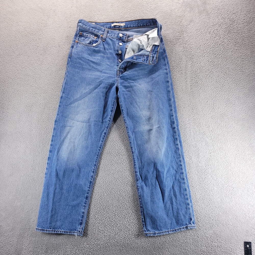 Levi's Jeans Womens 30 Blue Ribcage Straight Ankle High Rise Denim 72693-0056